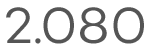2080 mm